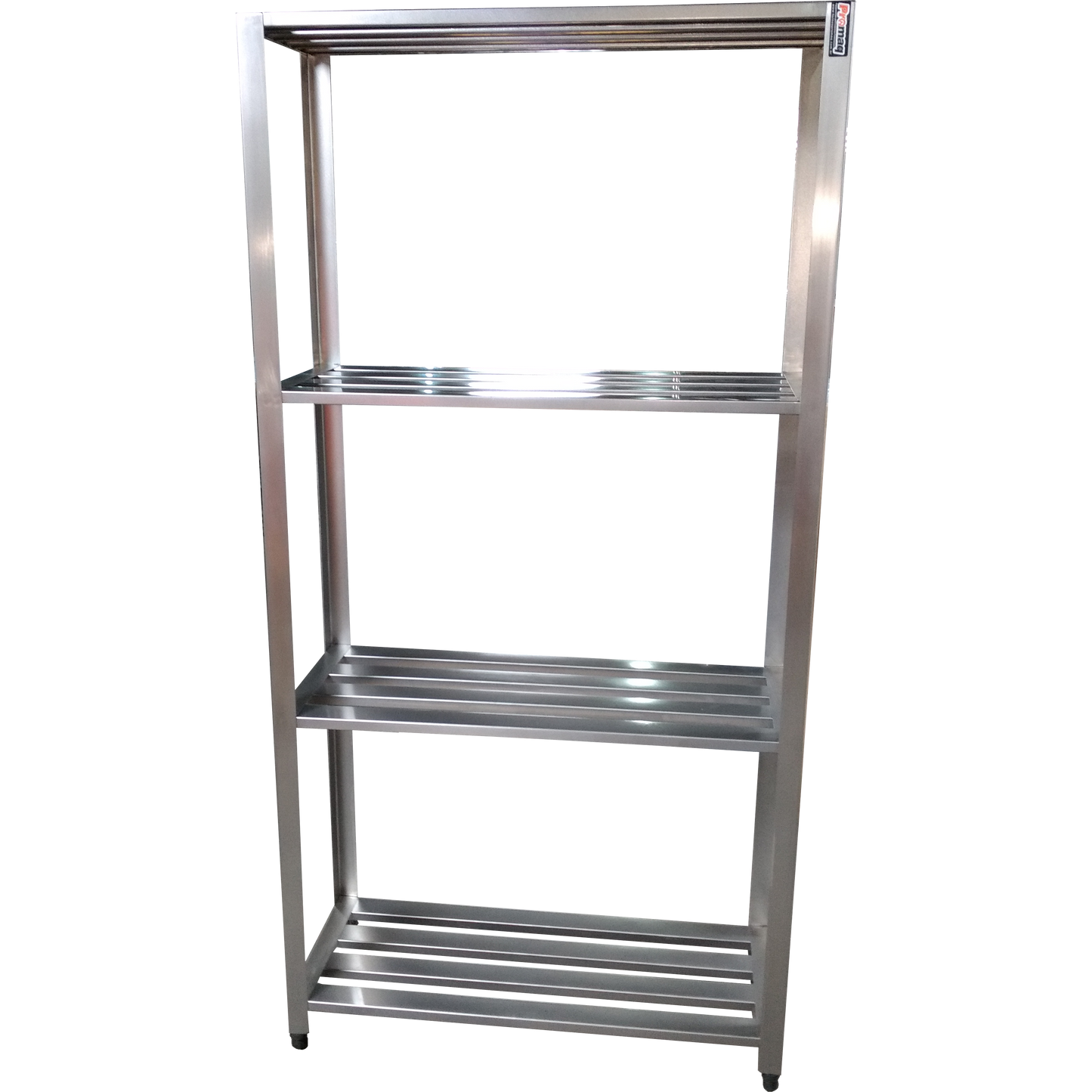 Estante Gradeada 4 Planos em Aço Inox 120X40cm - Promaq