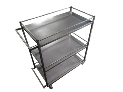 Carrinho Auxiliar 2 Bandejas em Aço Inox - Promaq