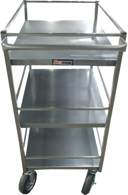 Carrinho Auxiliar 2 Bandejas em Aço Inox - Promaq