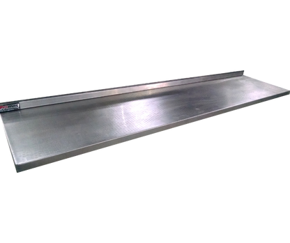 Prateleira lisa com Espelho em Aço Inox (700X400mm) - Promaq