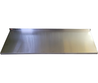 Prateleira lisa com Espelho em Aço Inox (700X400mm) - Promaq