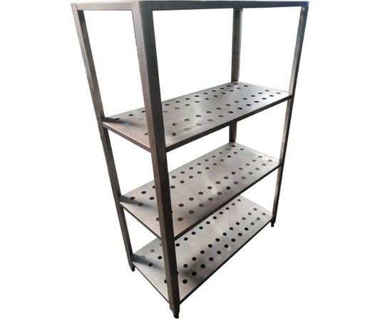 Estante Perfurada 4 Planos em Aço Inox 200X40cm - Promaq