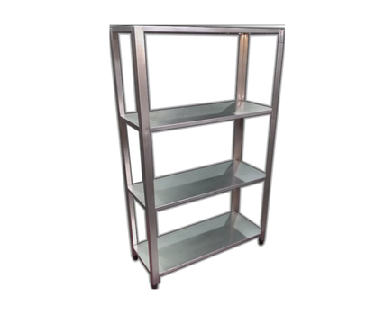 Estante Lisa 4 Prateleiras (2000X400X1650 mm) em Aço Inox - Promaq