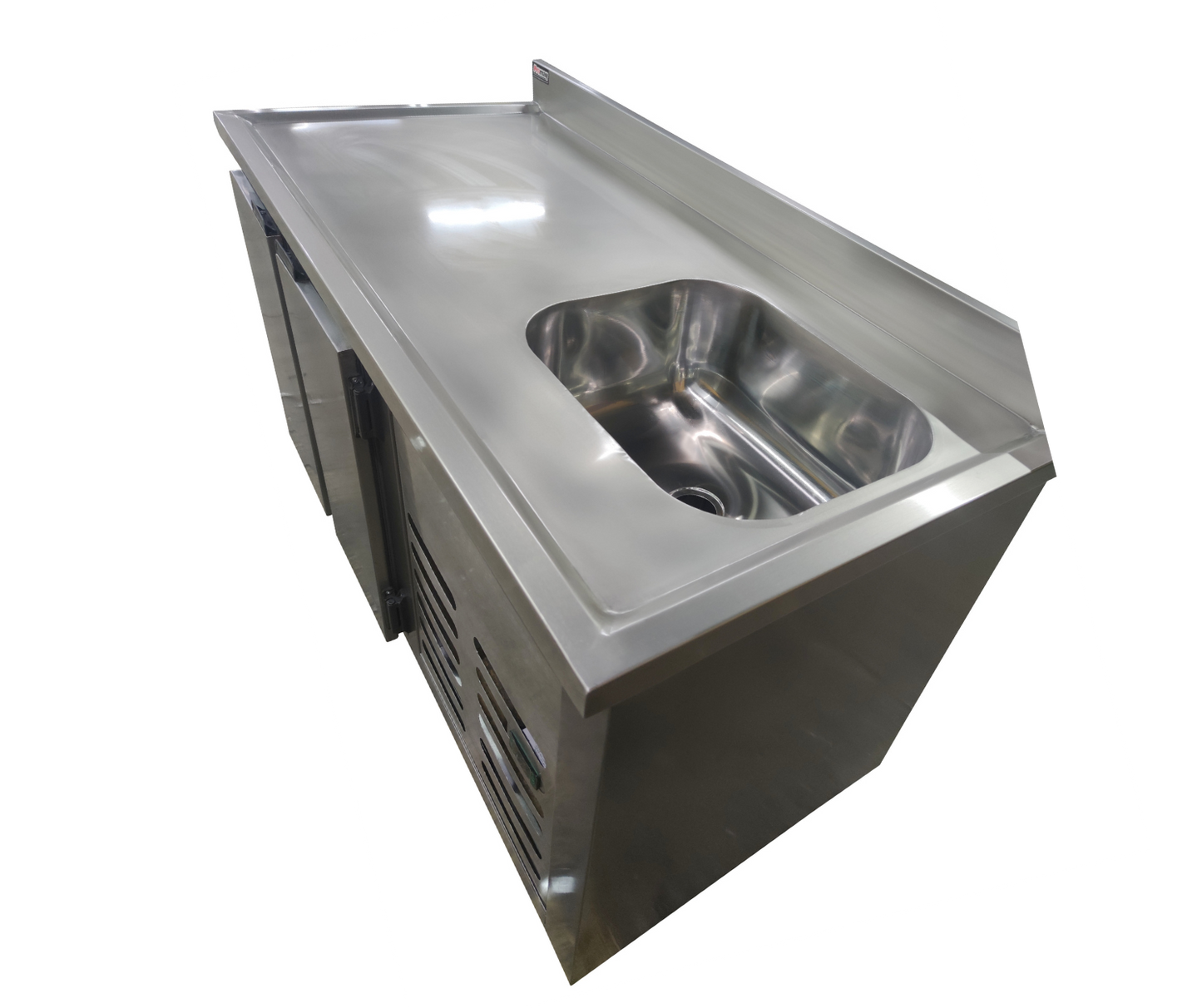 Balcão Refrigerado com Cuba e Espelho em Aço Inox 180X70cm - Promaq