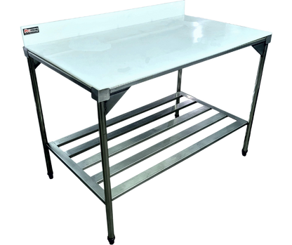 Mesa em Polietileno 304 (1000X700X850mm) em Aço Inox - Promaq