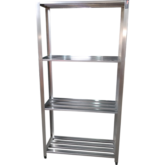 Estante Gradeada 4 Planos em Aço Inox 120X40cm - Promaq