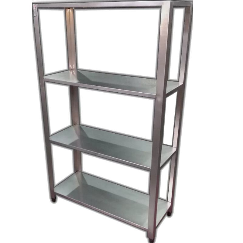 Estante Lisa 4 Prateleiras (2000X400X1650 mm) em Aço Inox - Promaq