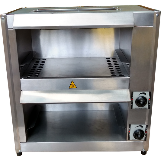 Salamandra Duplo Gás Aço Inox 60X50X68cm - Promaq