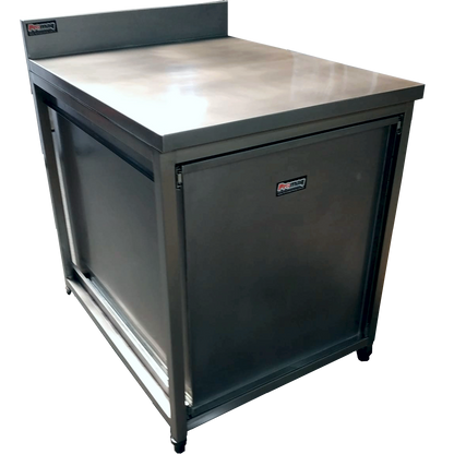 Mesa com Espelho e Gaveta em Aço Inox - Promaq