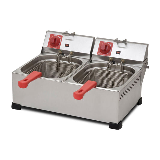 Fritadeira Elétrica 2 Cubas de 6 Litros - Marchesoni